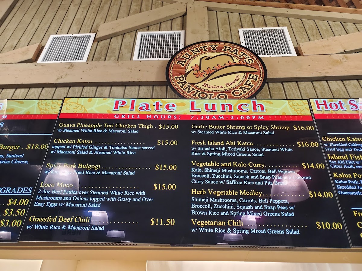 Menu Aunty Pat's Cafe & Grill-5