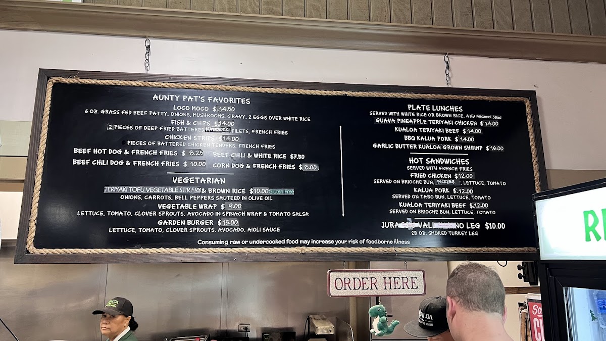 Menu Aunty Pat's Cafe & Grill-7